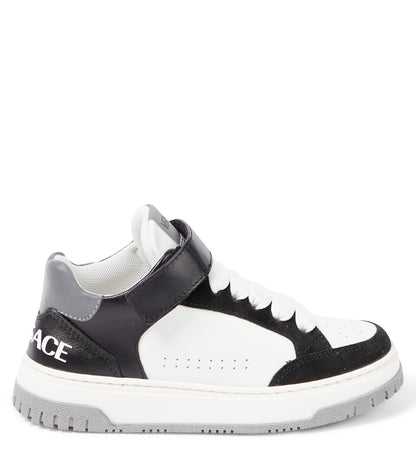 Logo leather sneakers