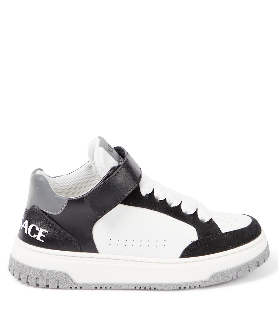 Logo leather sneakers