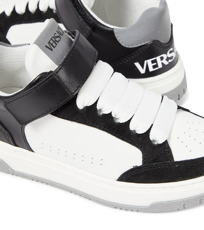 Logo leather sneakers