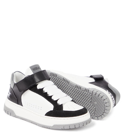 Logo leather sneakers