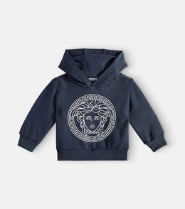 Baby Medusa cotton jersey hoodie