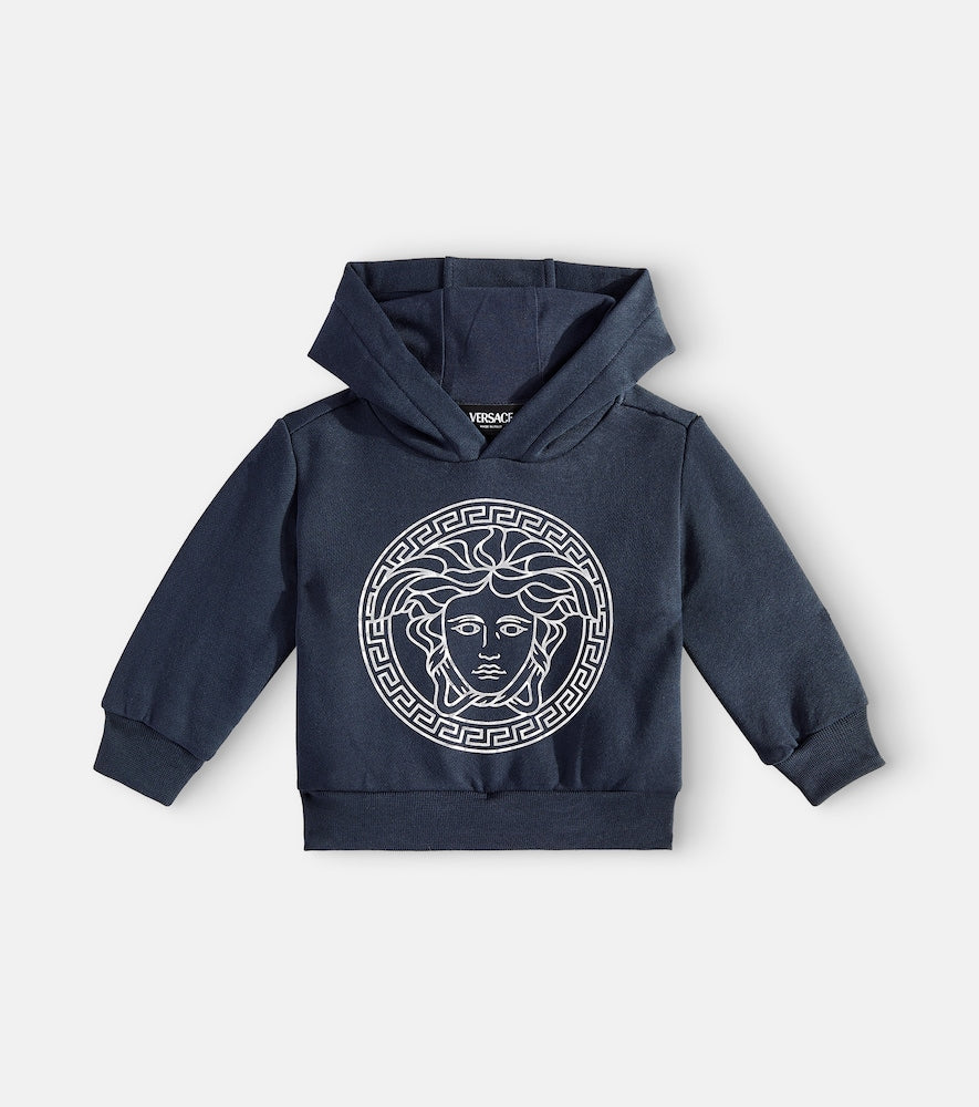 Baby Medusa cotton jersey hoodie
