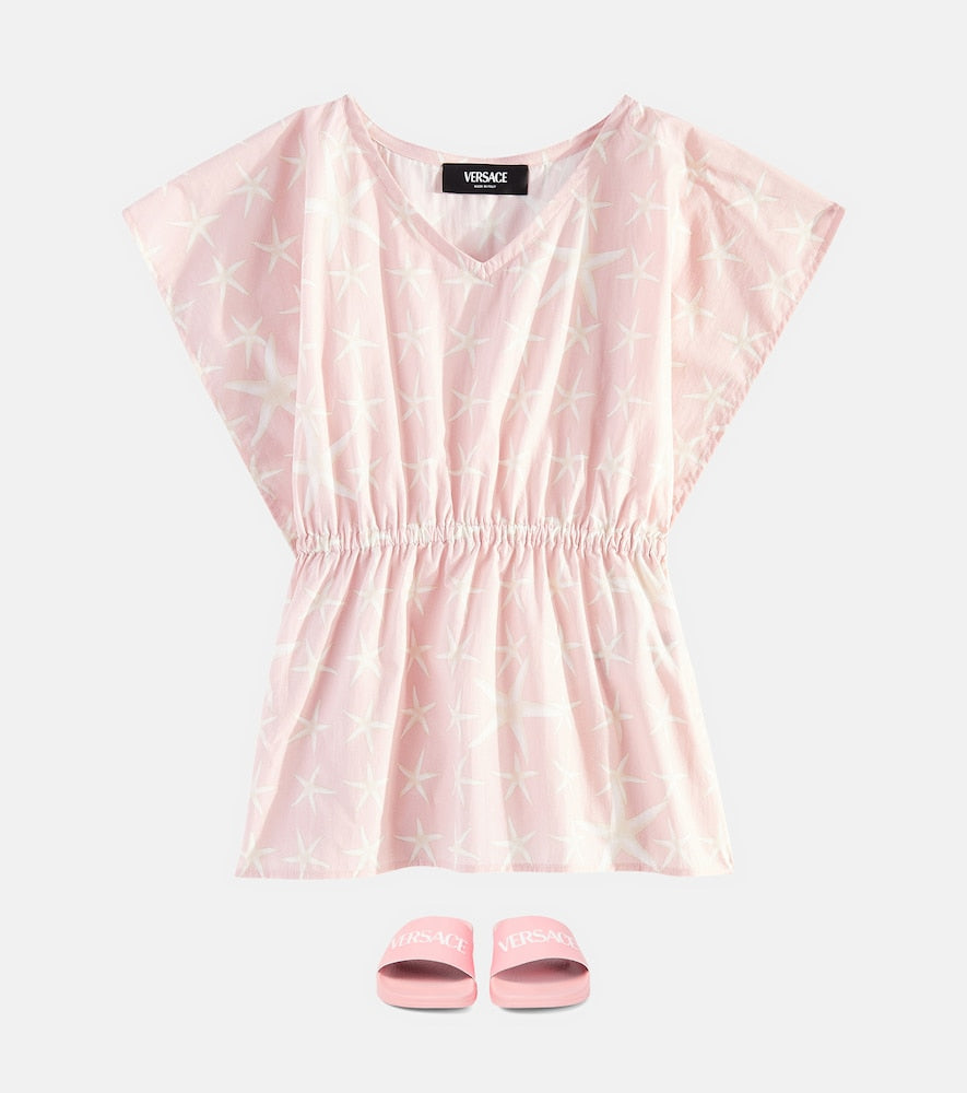 Printed cotton kaftan