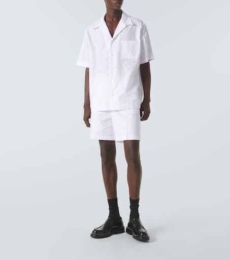 Oversized cotton poplin shirt