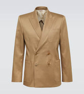 VLogo Signature cotton satin blazer