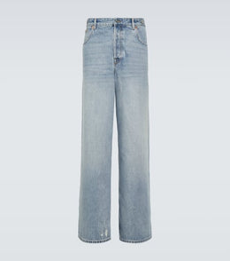 Low-rise straight jeans