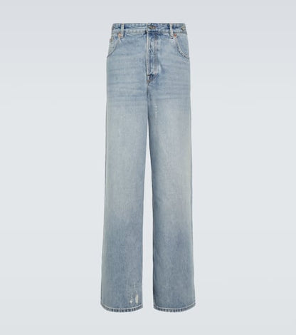 Low-rise straight jeans