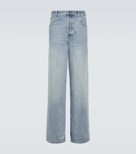 Low-rise straight jeans