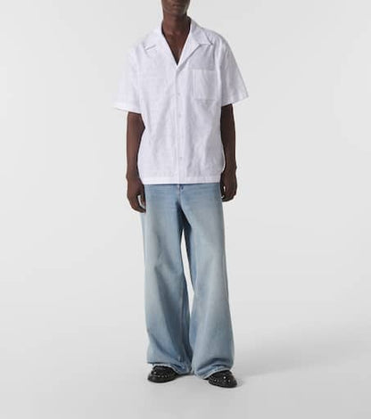 Low-rise straight jeans