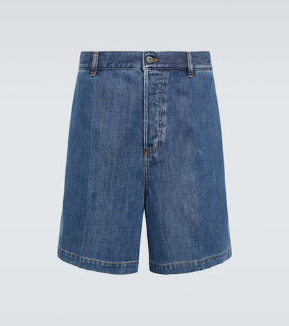 Denim Bermuda shorts