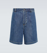 Denim Bermuda shorts
