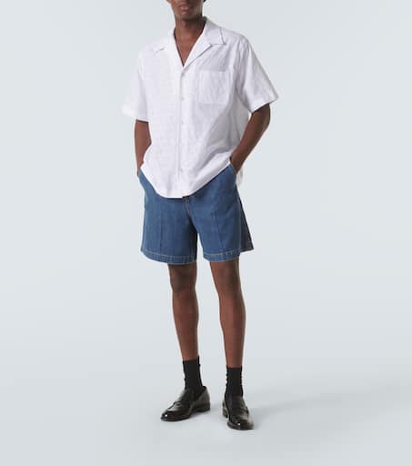 Denim Bermuda shorts