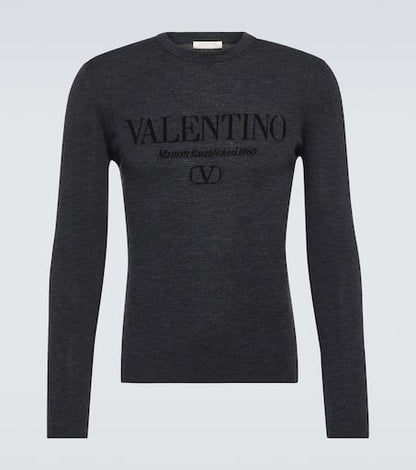 Logo virgin wool sweater