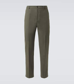 Cotton straight pants