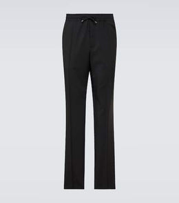 Wool and mohair slim pants