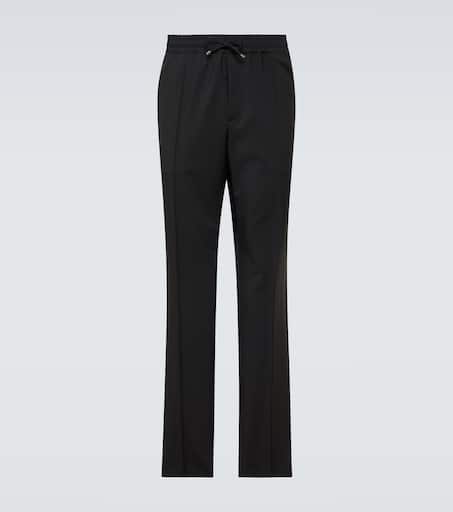 Wool and mohair slim pants