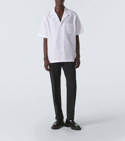 Wool and mohair slim pants