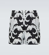Printed swim trunks