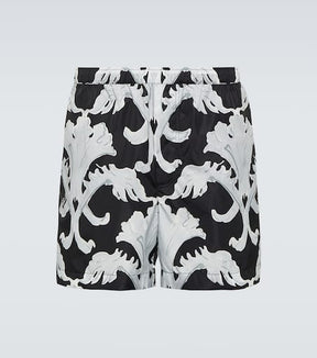 Printed swim trunks