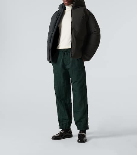Hooded down jacket