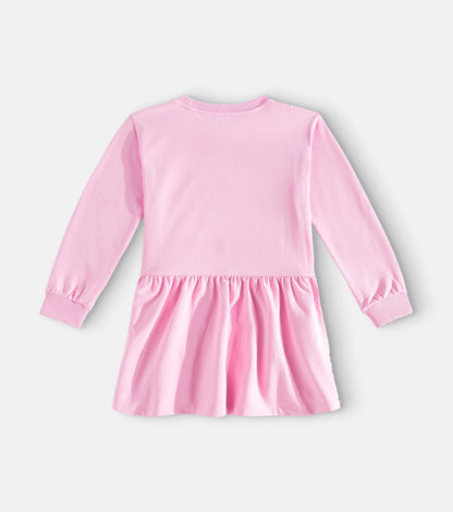 Printed cotton-blend dress
