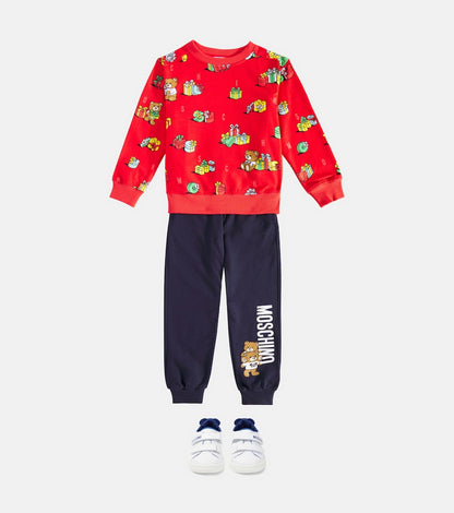 Teddy Bear printed cotton sweatshirt