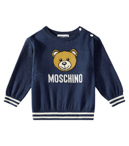 Baby Teddy Bear cotton and wool sweater