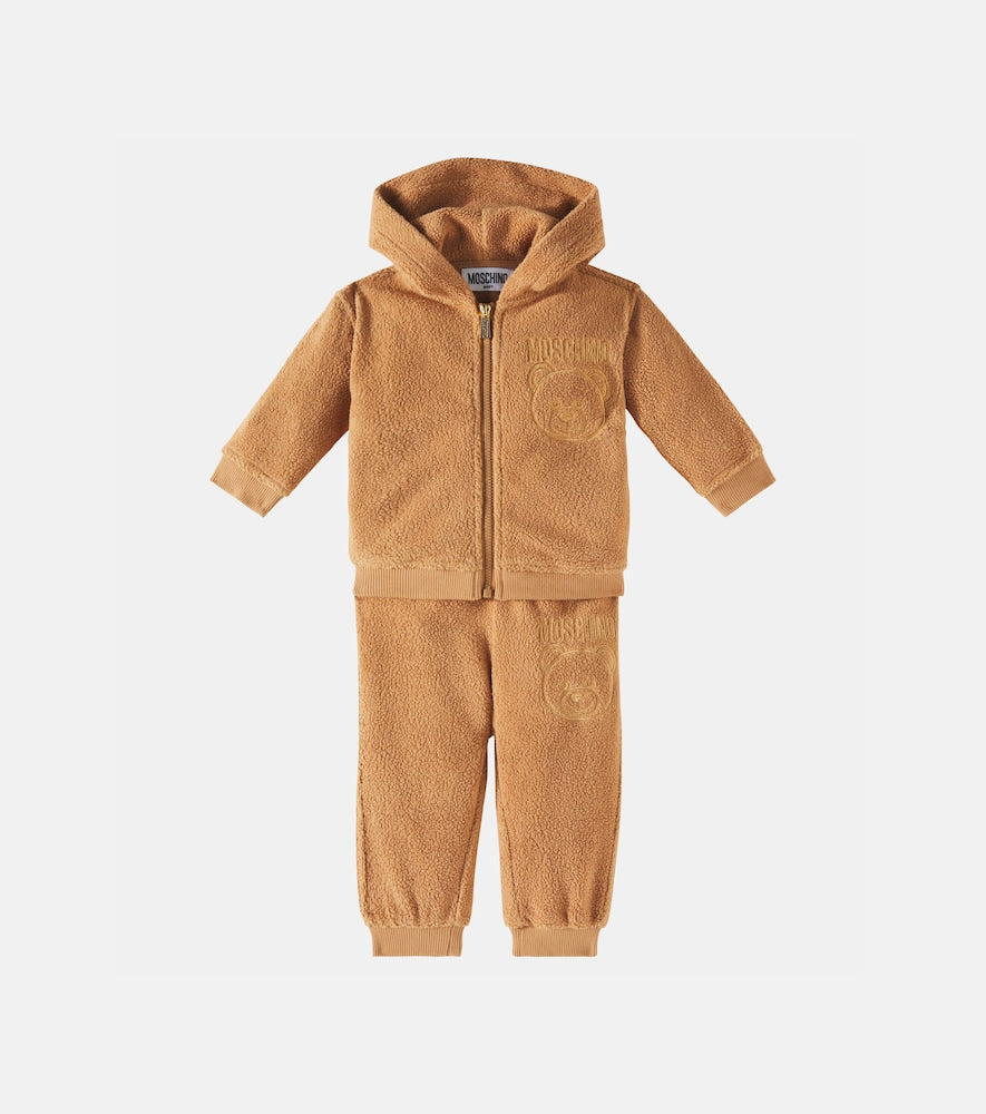 Baby embroidered sweatpants and hoodie set