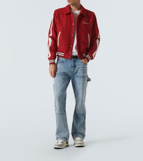 Mid-rise straight jeans