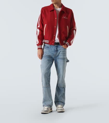 Mid-rise straight jeans
