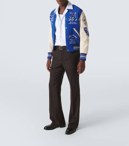 Dream Team appliqué varsity jacket