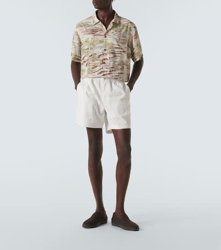 Printed bowling shirt