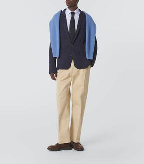Linen-blend cardigan