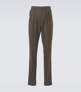 Atticus mohair, wool, and silk tapered pants