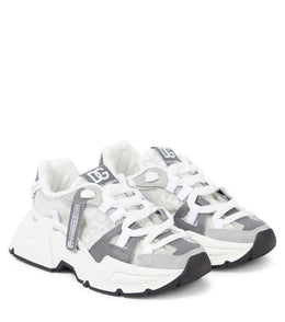 Airmaster DG leather-trimmed sneakers