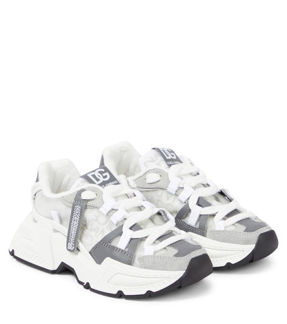 Airmaster DG leather-trimmed sneakers