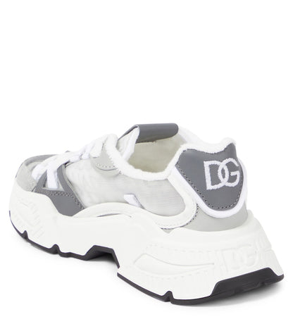Airmaster DG leather-trimmed sneakers