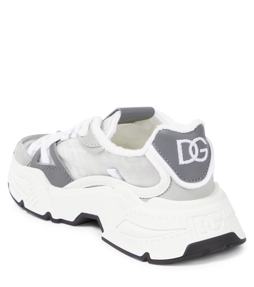 Airmaster DG leather-trimmed sneakers