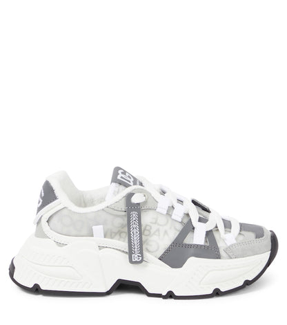 Airmaster DG leather-trimmed sneakers