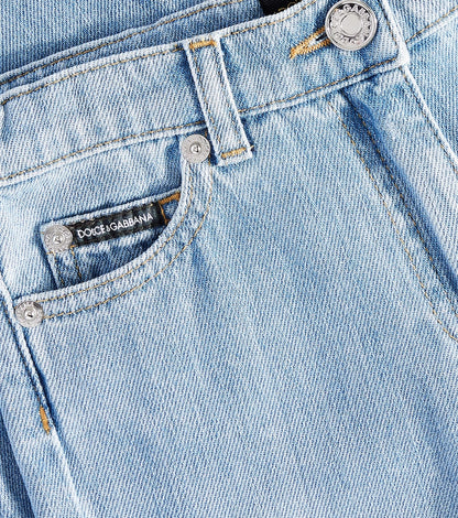 Logo flared jeans