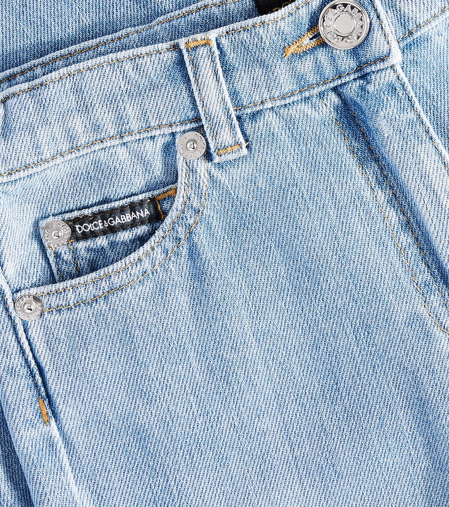 Logo flared jeans