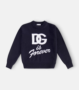 Virgin wool jacquard sweater