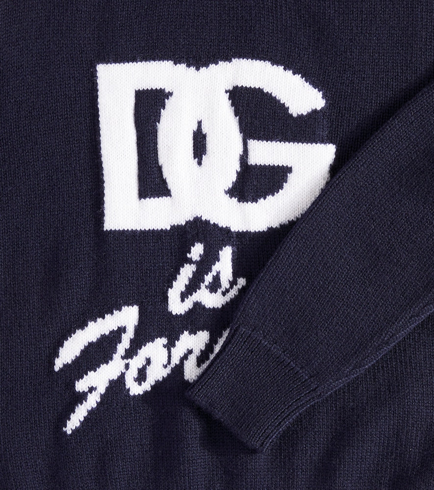 Virgin wool jacquard sweater