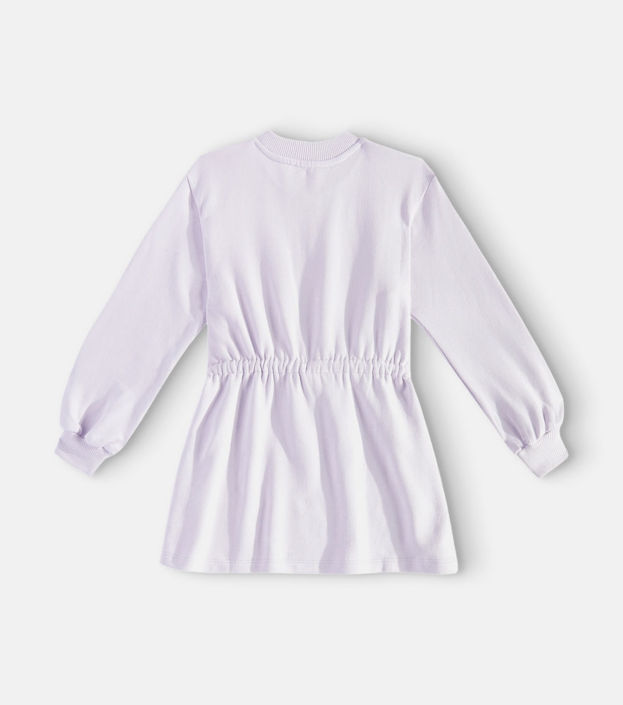 Logo cotton jersey dress