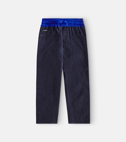 Logo denim sweatpants