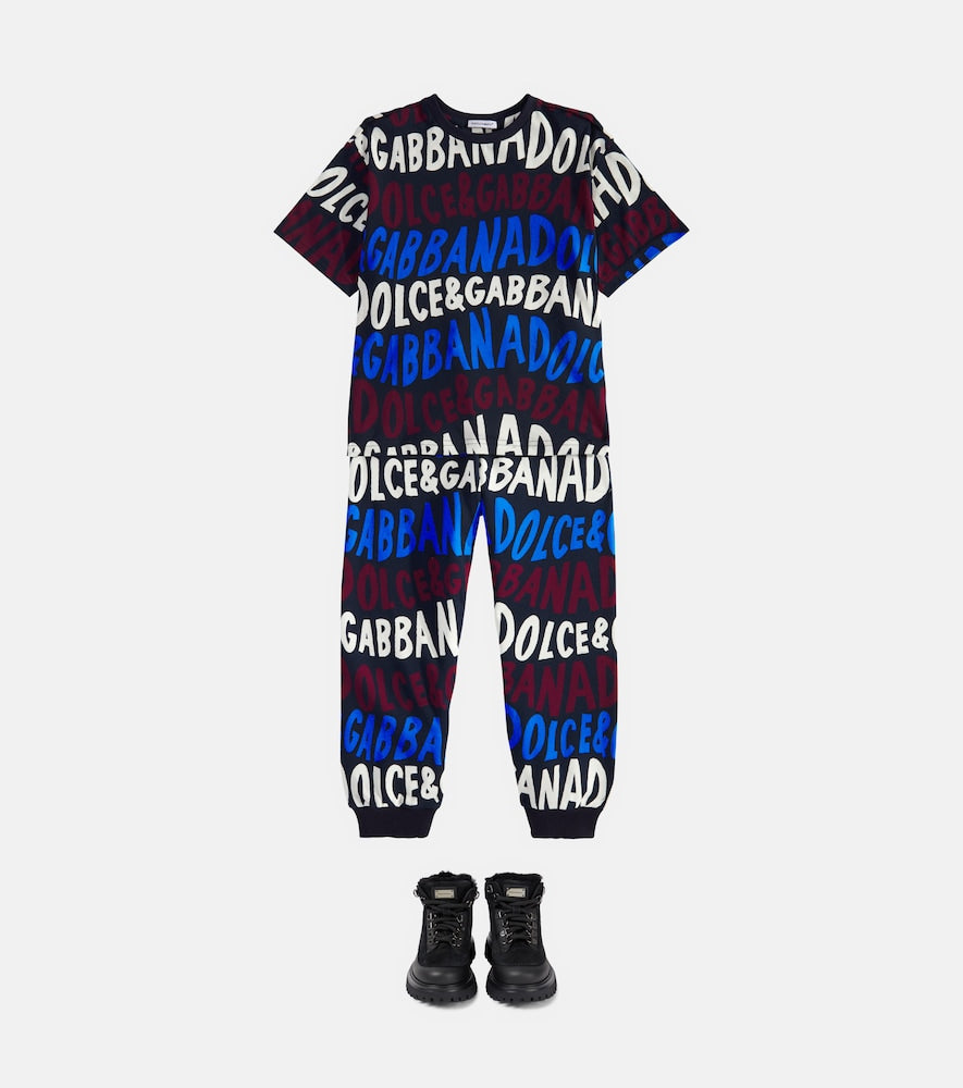 Logo cotton sweatpants