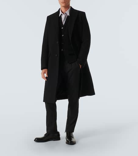 Wool-blend overcoat