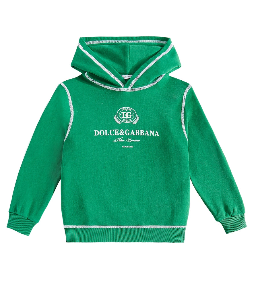 Logo cotton hoodie
