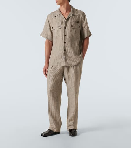Striped linen shirt