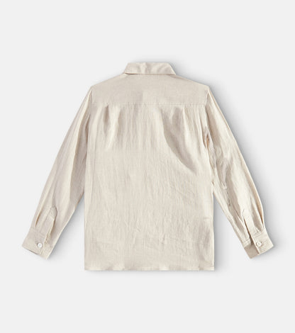 Logo linen shirt